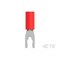 Te Connectivity Fork Terminal, #4 Stud Size, 16 AWG, 600 V, Vinyl, PVC Insulated, Red 52947 - alternate 5